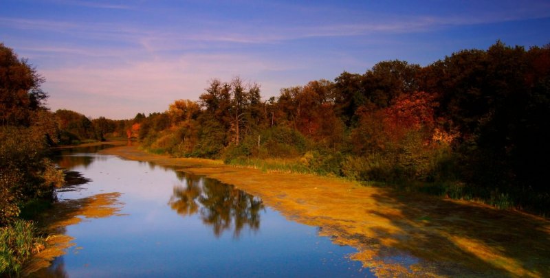 Осень Пензы река Сура