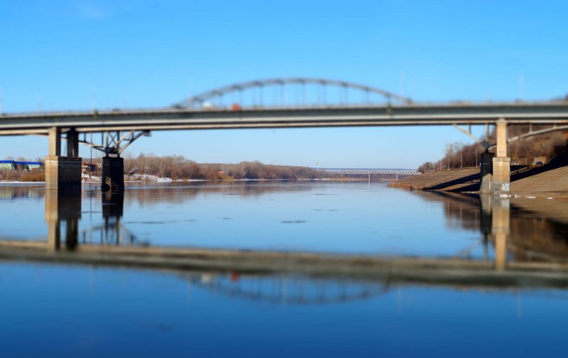 Мост через реку Дема в Уфе