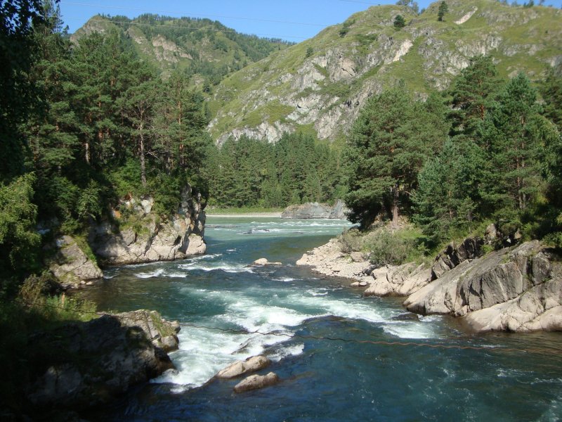 Село Турочак река Бия