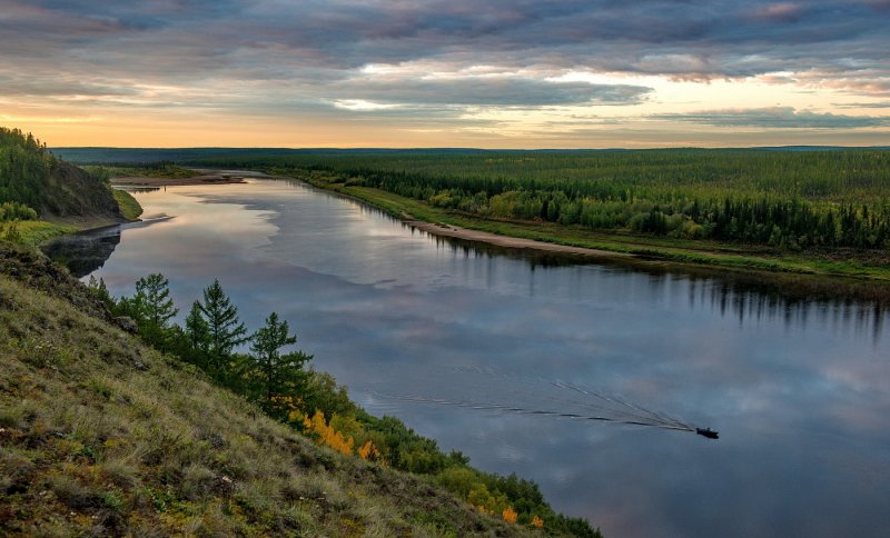Река нижняя Тунгуска Иркутск