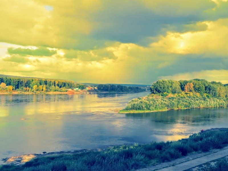 Река Томь Новокузнецк