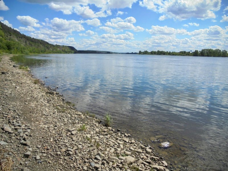 Речка Томь Кемерово