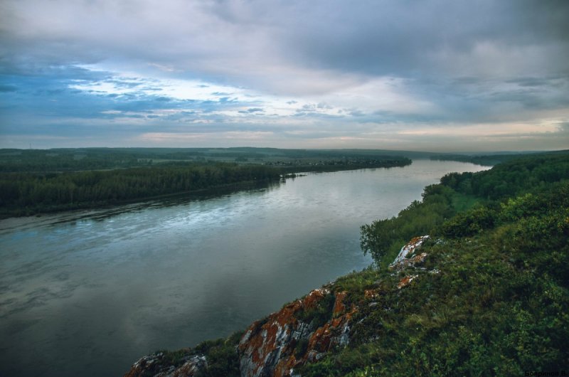 Река Томь Томск скалы