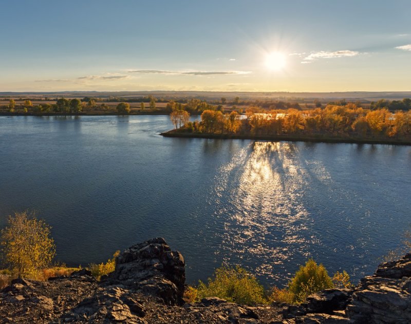 Река Иртыш Казахстан