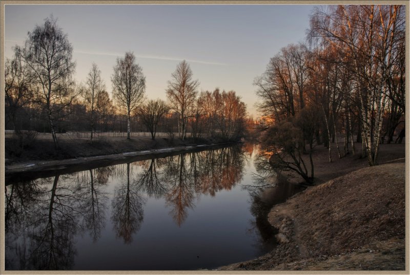 Река Охта Санкт-Петербург