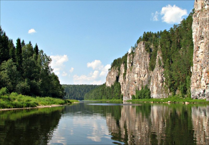 Урал река Усьва. Усьвинские столбы