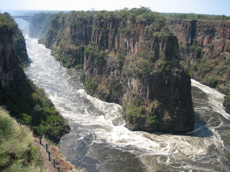 Река Замбези в центральной Африке