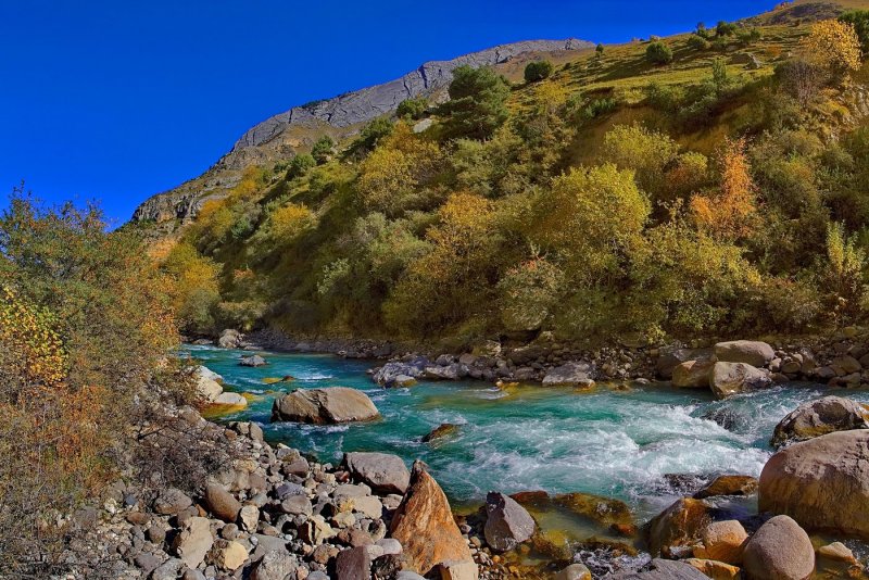 Ущелье реки малка Кабардино-Балкария