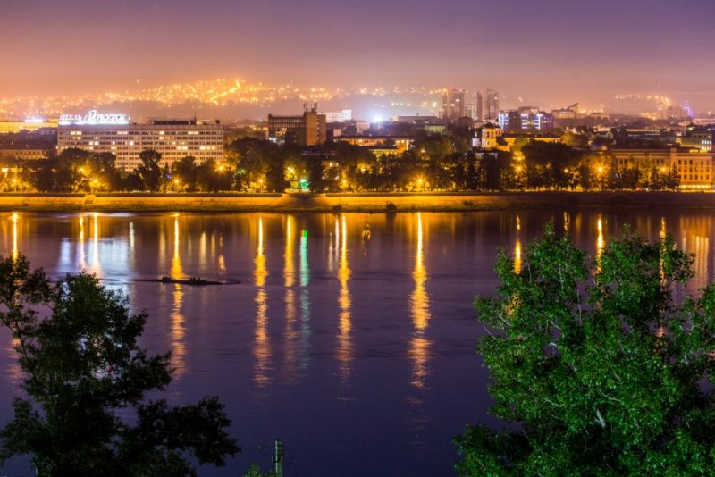 Город Иркутск река Ангара