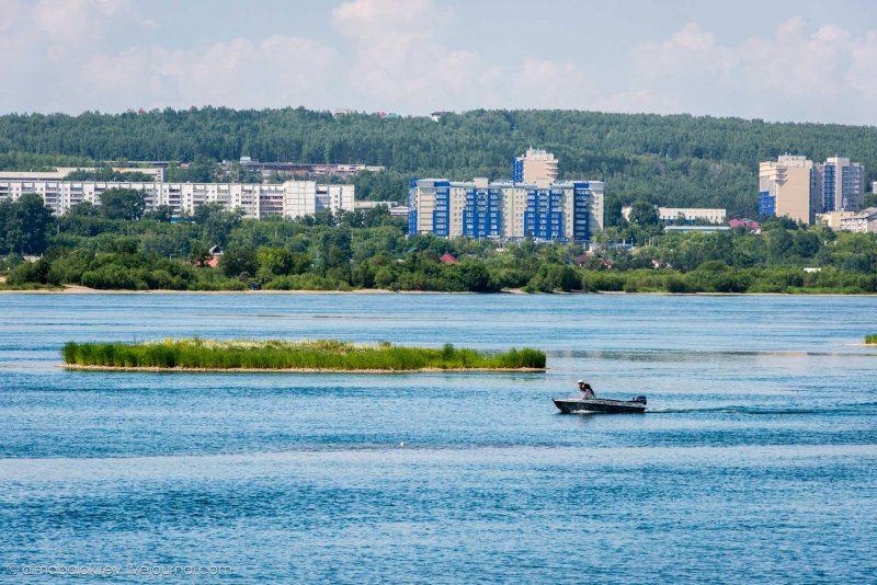 Силуэт Ангара река Иркутск
