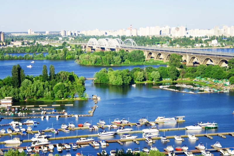 Киев Украина река Днепр