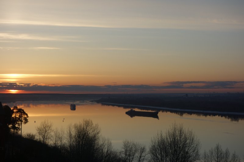 Река Кама и Волга