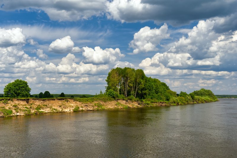Река Ока Рязань пляж
