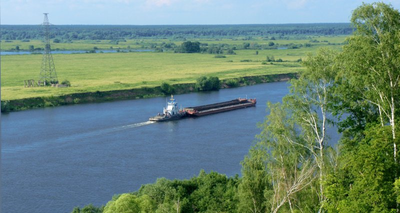 Река Ока в Рязани
