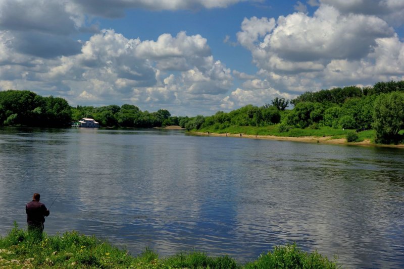 Зиновьево река Ока