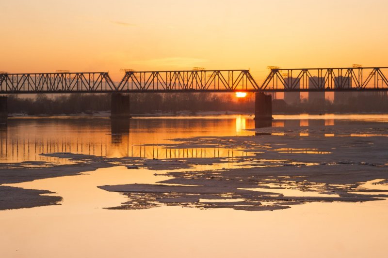 Фотографии реки Обь в Новосибирске