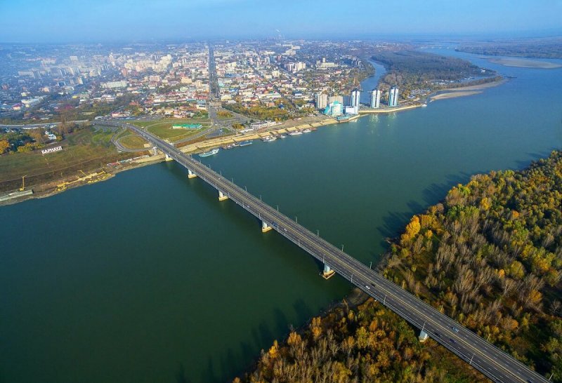 Река Обь Новосибирск