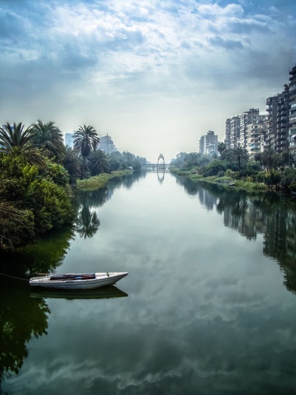 Египет Каир река Нил
