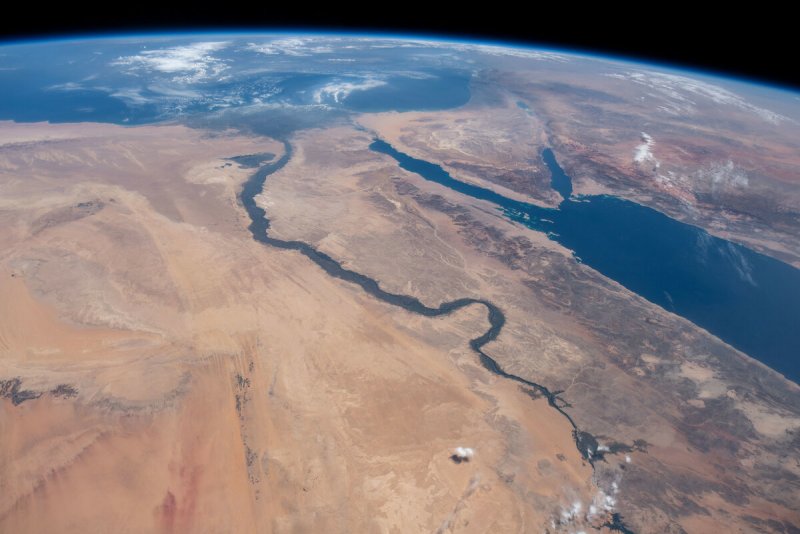 Космический снимок реки Нил