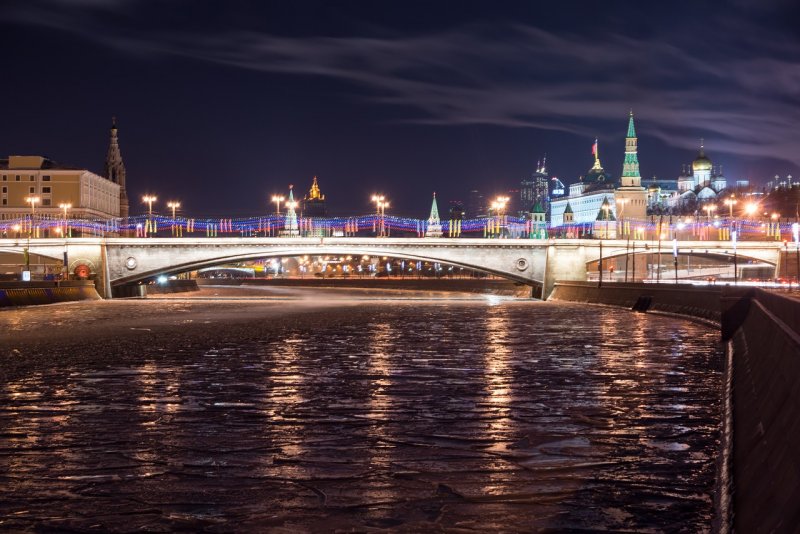 Москва река в городе