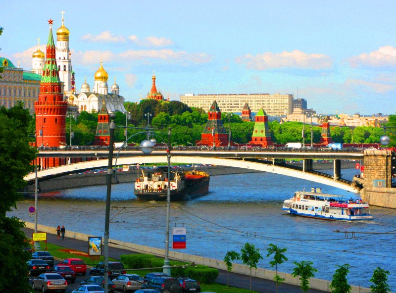 Москва река Кремль
