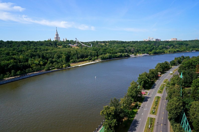 Река река Москва Воробьевы горы