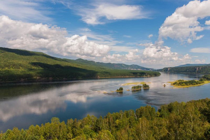 Река Енисей Красноярский край