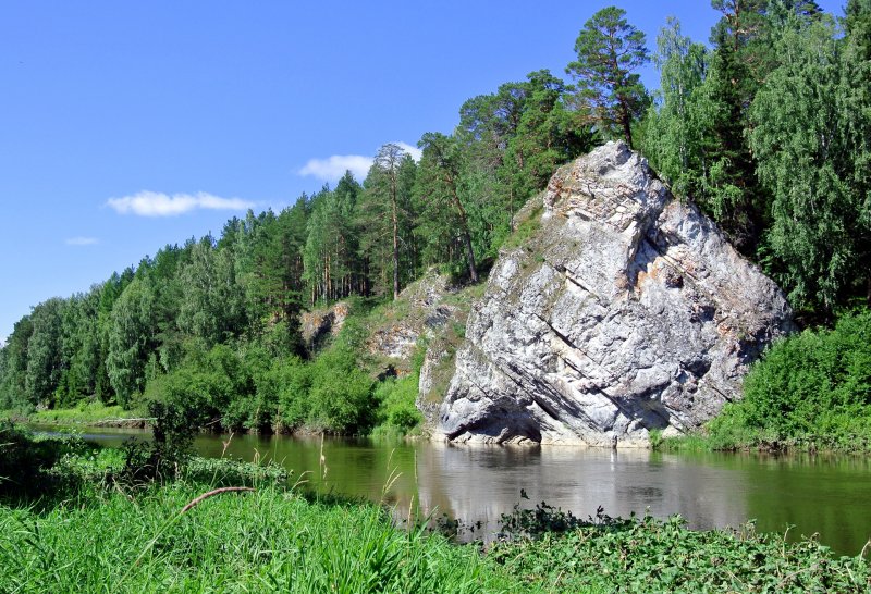 Пермский край река Вишера камень писаный