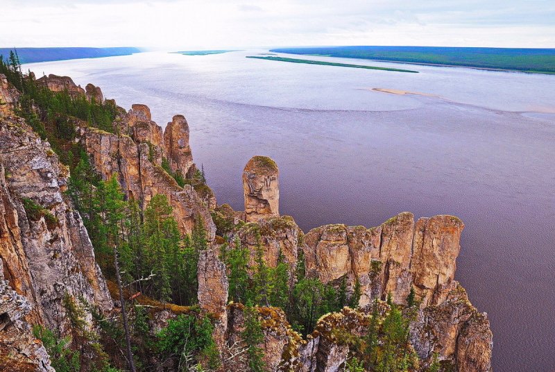 Ленские столбы. Россия, река Лена.
