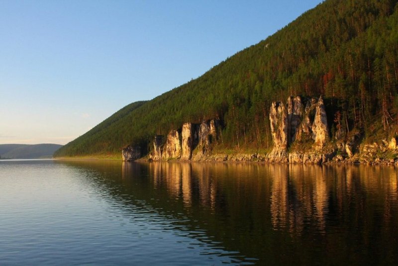 Река Лена Восточной Сибири