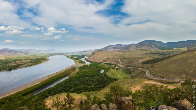 Река Селенга вид с Лев горы