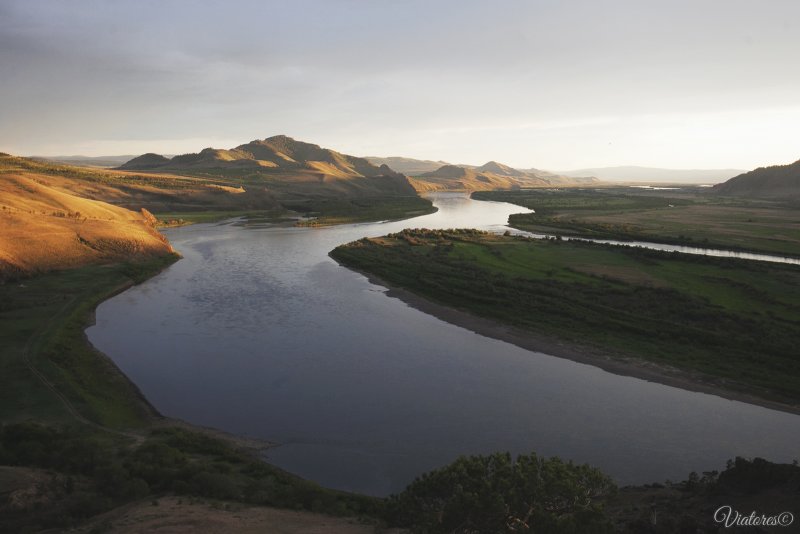 Река Туул в Монголии