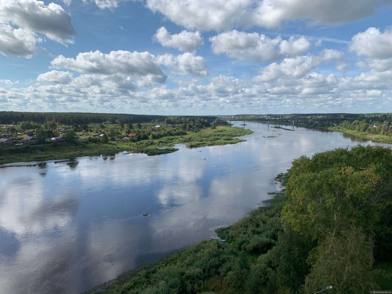 Река Сухона Вологодской области Сокол