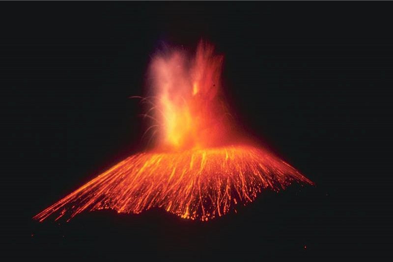 1944 Г. июнь, Мексика, вулкан Парикутин