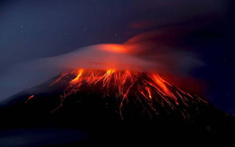 Вулкан Парикутин в Мексике