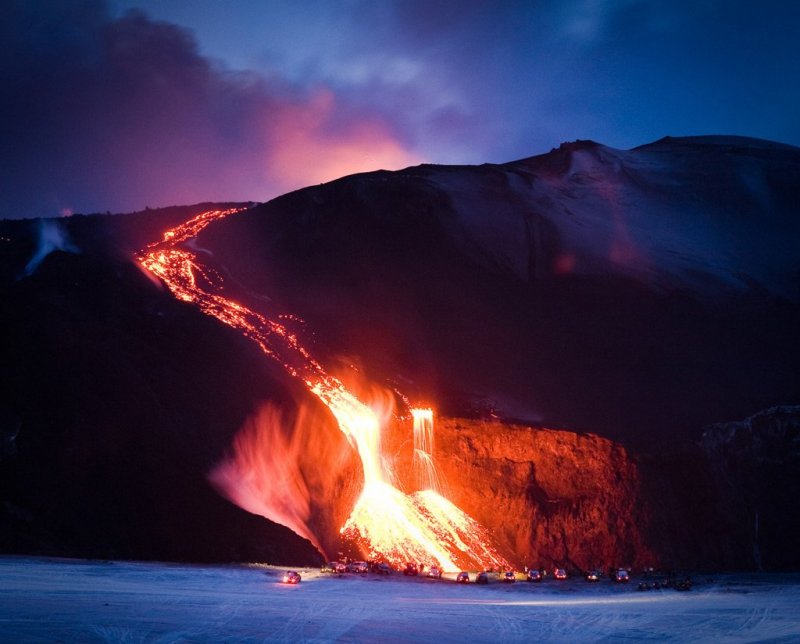 Гекла кратер вулкана
