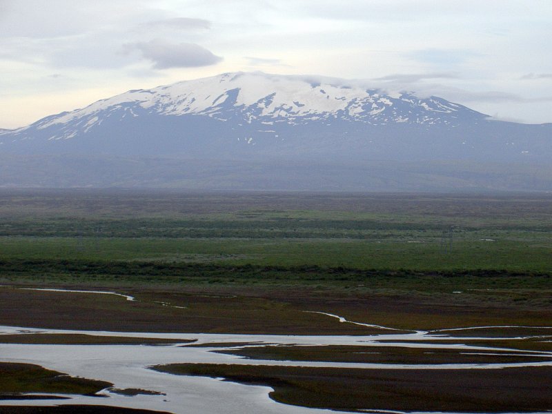 Исландия вулкан Гекла при извержении
