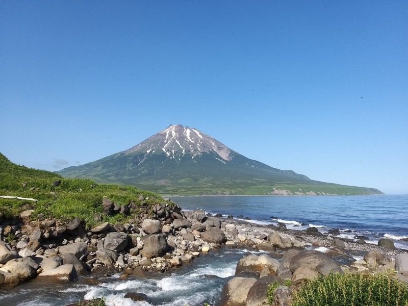 Вулкан Эбеко о Парамушир