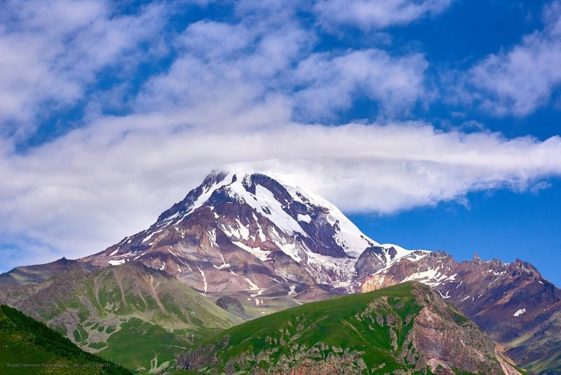 Вершина Казбек кавказские горы