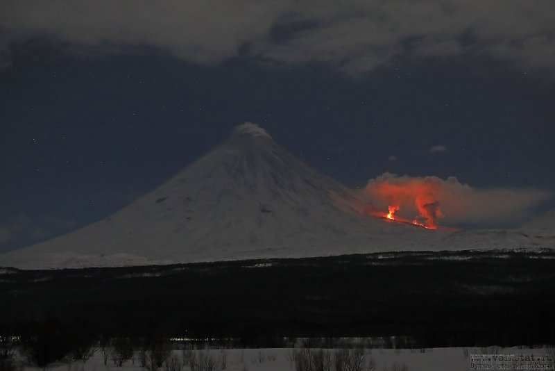 Вулкан спящая красавица на Камчатке