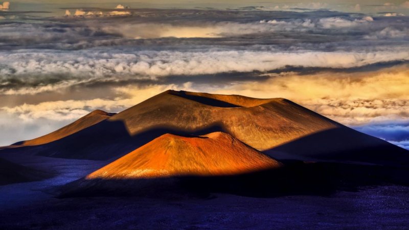 Абсолютная высота вершины вулкана Мауна-Кеа