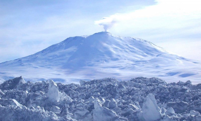 Вулкан Эребус извержение