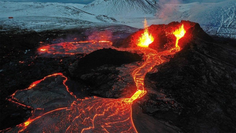 Iceland вулкан