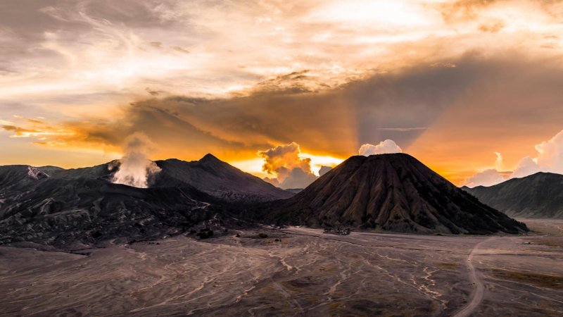 Вулкан Бромо в Индонезии смотровая площадка