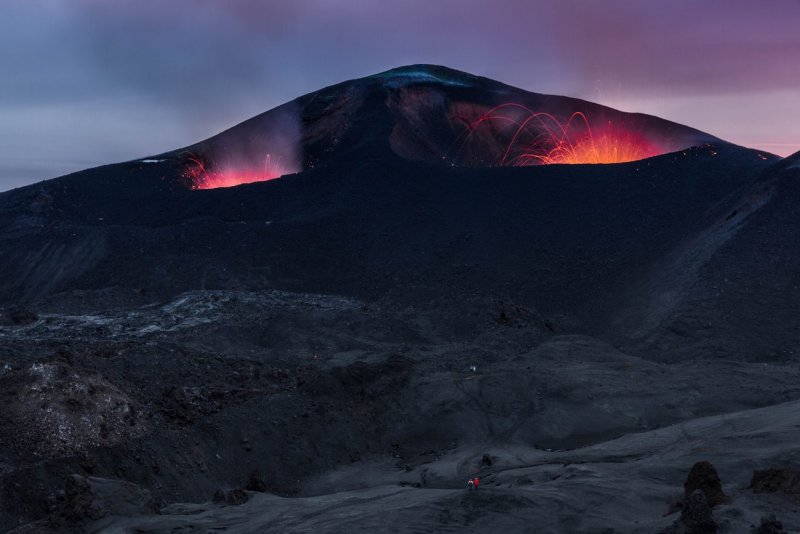 Плоский Толбачик вулкан извержение