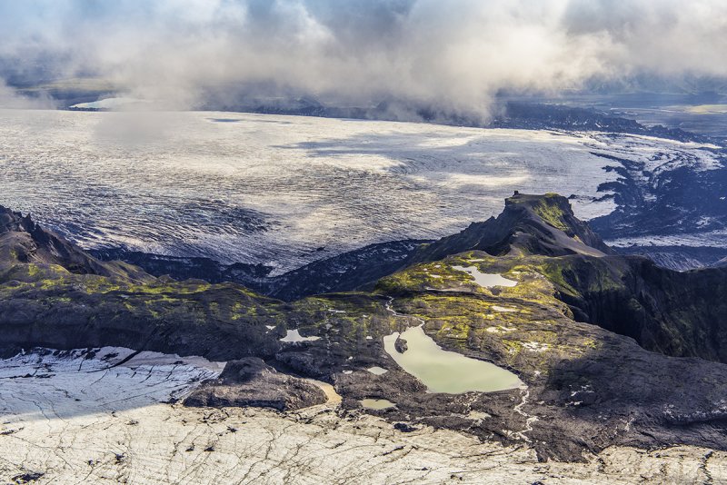 Исландский ПОДЛЕДНИКОВЫЙ вулкан – Катла, на юге Исландии