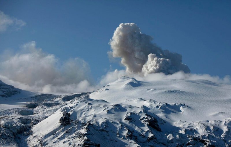 Вулкан Катла извержение