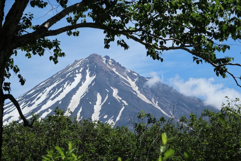 Мутновский вулкан вид с вершины