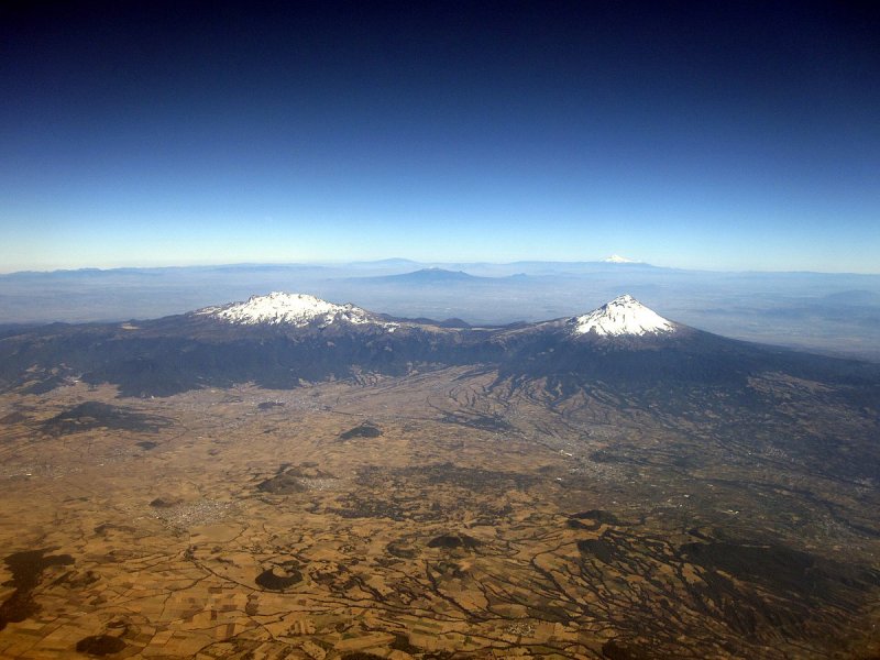 Мексика вулканы Пепокатепетль