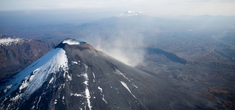 Вулкан Карымский на Камчатке на карте